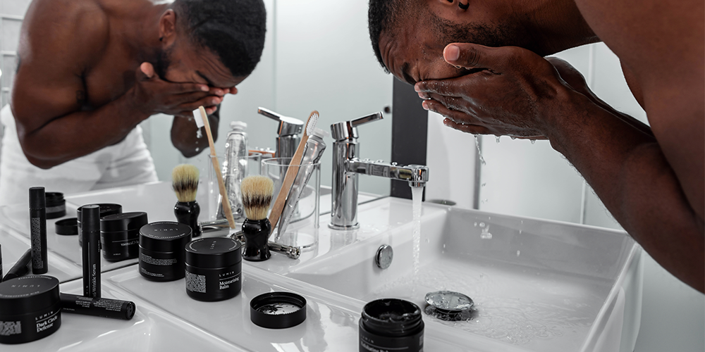 Huiverzorging skincare routine mannen